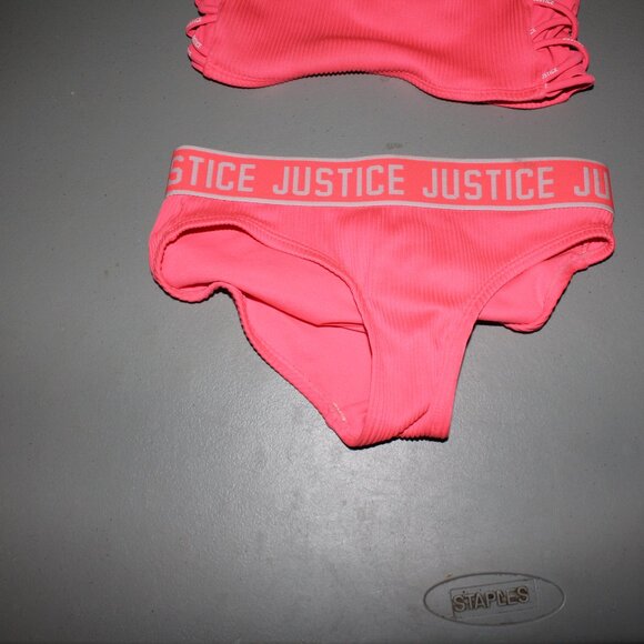 Coral 2 Pcs Justice Bikini Swimsuit Size 10 - Picture 4 of 11